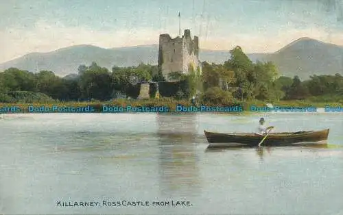 R123595 Killarney. Ross Castle vom See. D. C. Thomson