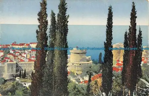 R122454 Dubrovnik mit Minceta Turm