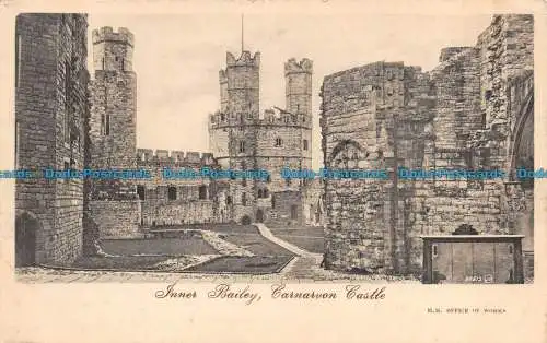 R122514 Inner Bailey. Schloss Carnarvon. Büro der Werke