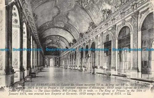 R123201 Palais de Versailles. Galerie des Glaces. LL