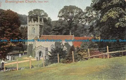 R124603 Brantingham Church. Nahe Rumpf. Pfau. Autochrom