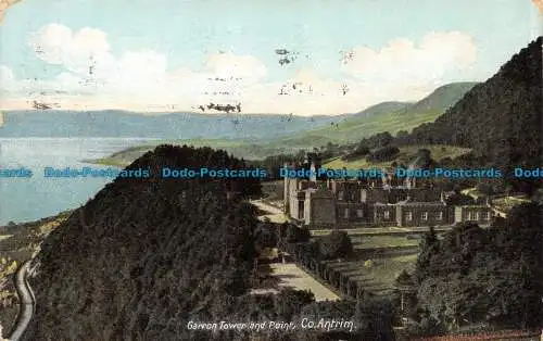 R123968 Garron Tower and Point. Co Antrim. Lawrence. 1909
