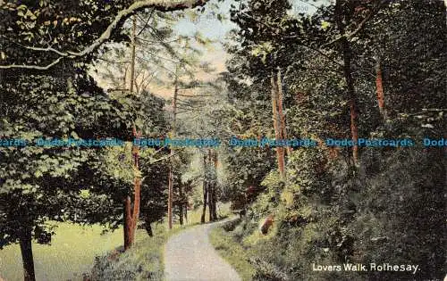 R124676 Lovers Walk. Rothesay. Zuverlässig. 1905