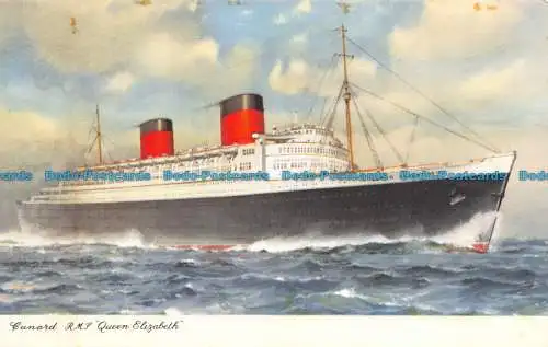 R124021 Cunard R. M. S. Queen Elizabeth. 1963