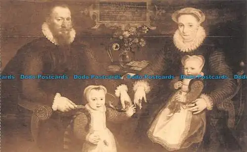 R124116 Postkarte. De Vos. Martin. Gruppe der Familie Anselmo. Nels