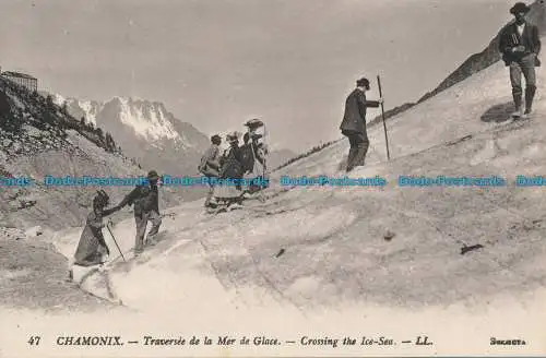 R124161 Chamonix. Eismeer überqueren. LL. Nr 47