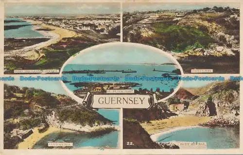 R124900 Guernsey. Mehrfachansicht. B. B. London. 1954