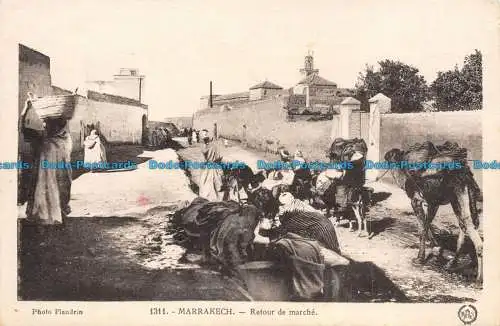 R125220 Marrakesch. Retour de Marche Flandrin. Nr 1311. 1959