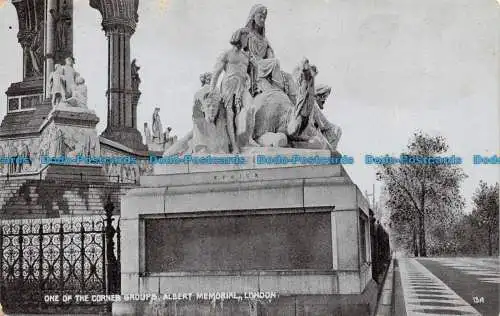 R125532 Eine der Eckgruppen Albert Memorial. London. Der Stern