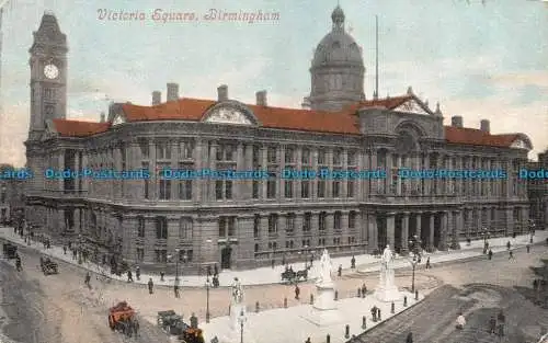 R125828 Victoria Square. Birmingham. Valentinstag. 1905