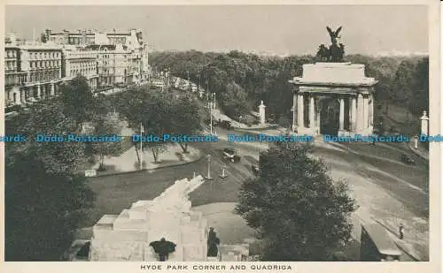 R125957 Hyde Park Corner und Quadriga. Tuck