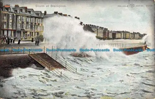 R125979 Storm at Blackpool. Zuverlässig. 1906