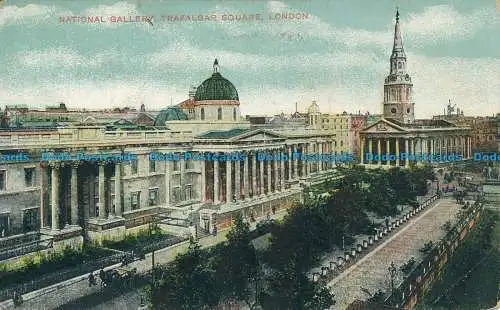 R141277 National Gallery. Trafalgar Square. London. G.D. und D.L. 1906