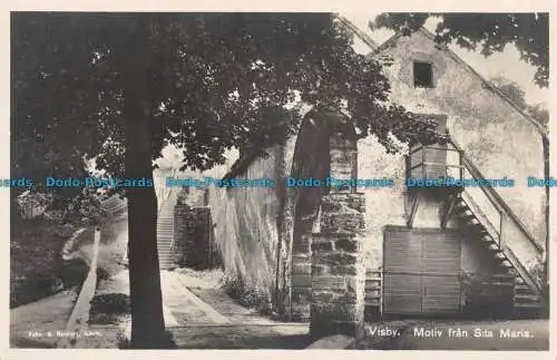 R142152 Visby. Motiv fran Sta Maria. G. Reimers. Bill Hopkins Collection