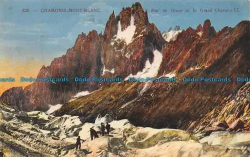 R142892 Chamonix Mont Blanc. Mer de Glace et le Grand Charmoz. LL. Levy et Neurd