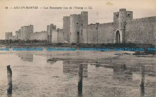 R141338 Aigues Mortes. Les Remparts vus de l Etang. Levy et Neurdein Reunis. Nein