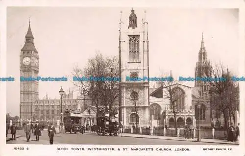 R142931 Uhrturm. Westminster und St. Margarets Church. London. Drehfoto.