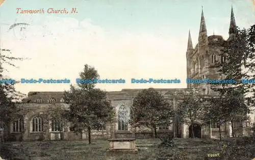 R142951 Tamworth Church. Serie N. Valentines