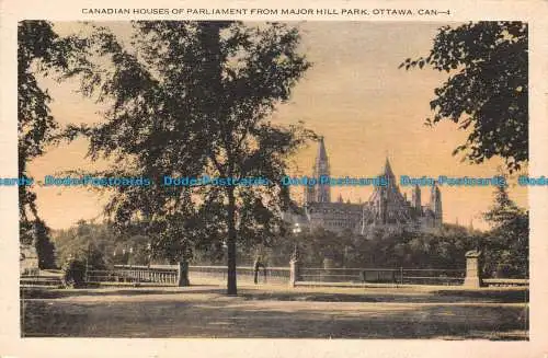 R142276 Canadian Houses of Parliament aus Major Hill Park. Ottawa. Kann. Bill Ho