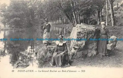 R142301 Point Aven. Le Grand Rocher au Bois dAmour. ND. Levy et Neurdein Reunis.