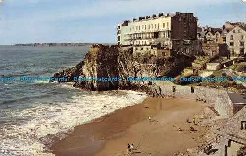 R143025 Castle Sands. Tenby. 1966