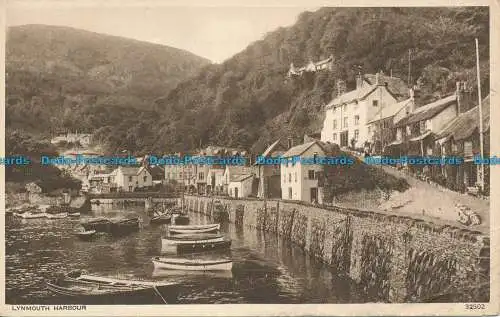 R142525 Lynmouth Harbour. Photochrom. Nr 32502. 1952