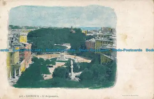 R141701 Genova. L Acquasola. Richter und Co. Nr 316. B. Hopkins