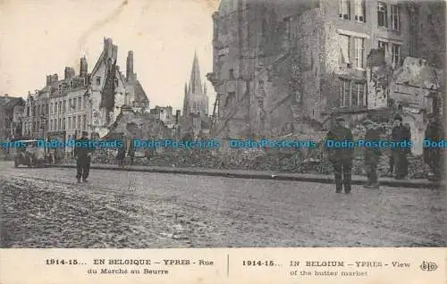 R142700 En Belgique. Ypern. Rue du Marche au Beurre. in Belgien. Ypern. Ansicht von