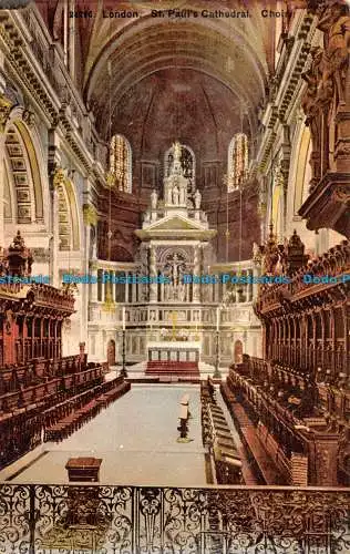 R163208 London. St. Pauls Cathedral. Chor. S.P.C.K. Photochrom