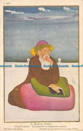 R163774 A Moslem Divine. Mogulschule. 17. oder 18. Jahrhundert