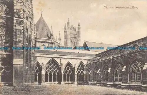 R165113 Cloisters Westminster Abbey. Valentine