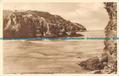 R165190 Droskyn Point von Chapel Rock. Perranporth. Tuck