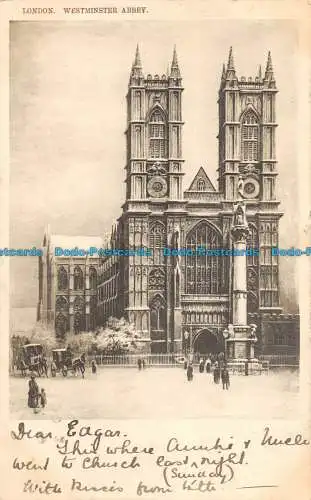 R164032 London. Westminster Abbey. stecken. 1904