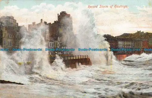 R165228 Record Storm of Hastings. The London View