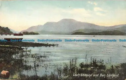 R165839 Loch Lomond und Ben Lomond. B. B. London