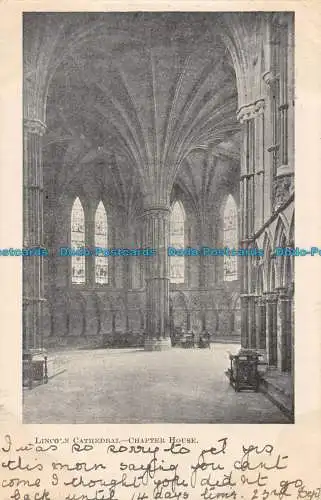 R165249 Lincolns Cathedral. Kapitelsaal. 1903