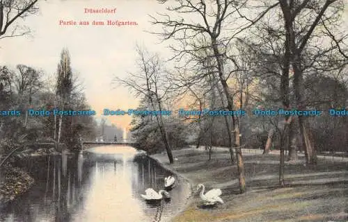 R164833 Düsseldorf. Partie aus dem Hofgarten. F.E.D