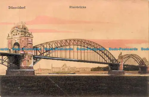 R164898 Düsseldorf. Rheinbrücke. F.E.D