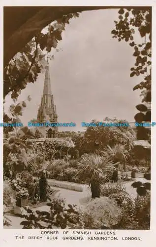 R166531 Ecke Spanischer Gärten. The Derry Roof Gardens. Kensington. London. D