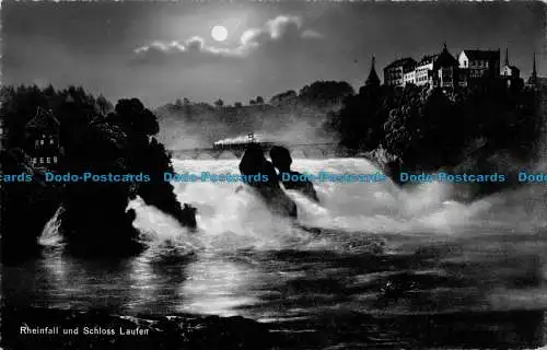 R166238 Rheinfall und Schloss Laufen. Fotoglob Wehrli A.G