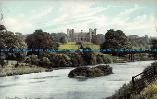 R166251 River Wear und Lumley Castle. Die Schraubenschlüssel-Serie. Nr. 11470