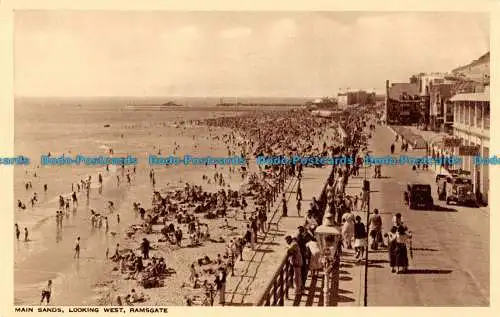 R165691 Main Sands mit Blick nach Westen. Ramsgate. A.H. und S. Paragon