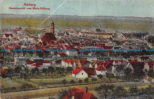 R166741 Amberg. Gesamtansicht vom Maria Hilfberg