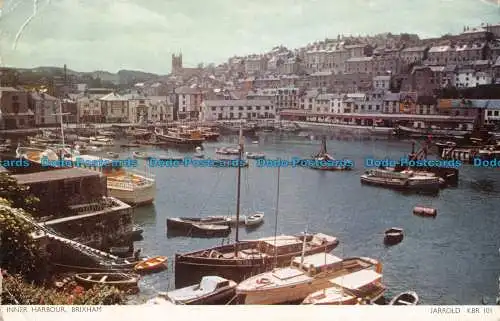 R166748 Innenhafen. Brixham. Jarrold. Cotman Farbe