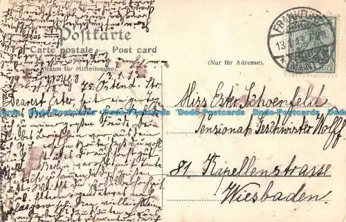 R166821 Gruss aus dem Goethehaus. Frankfurt a. M. Goethe und seine Eltern. Multi