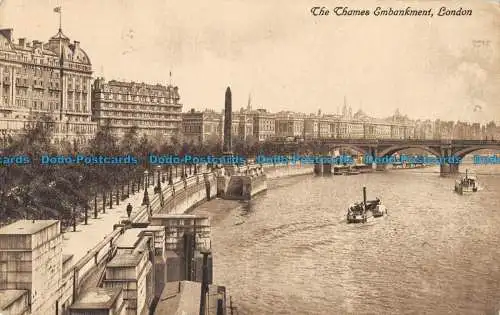 R166826 The Themse Embankment. London. Waage Francaise. 1924