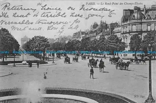 R166524 Paris. Le Rond Point des Champs Elysees. ND. Fot. 1908