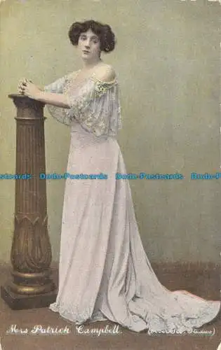 R167005 Mrs Patrick Campbell. Dover St. Studios. Fine Art Postkarten. Shureys Pu