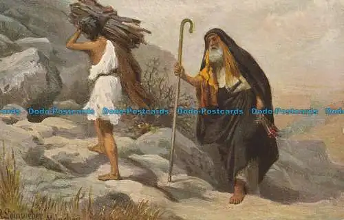 Postkarte R167130. Die Heilige Schrift. Abraham und Isaak