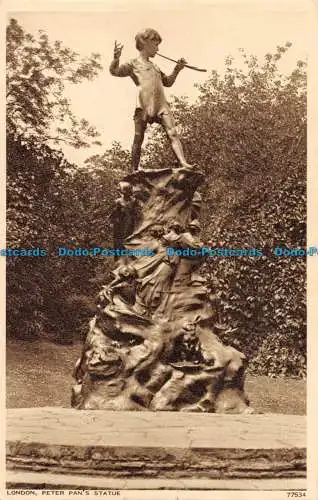 R167202 London. Peter Pans Statue. Photochrom